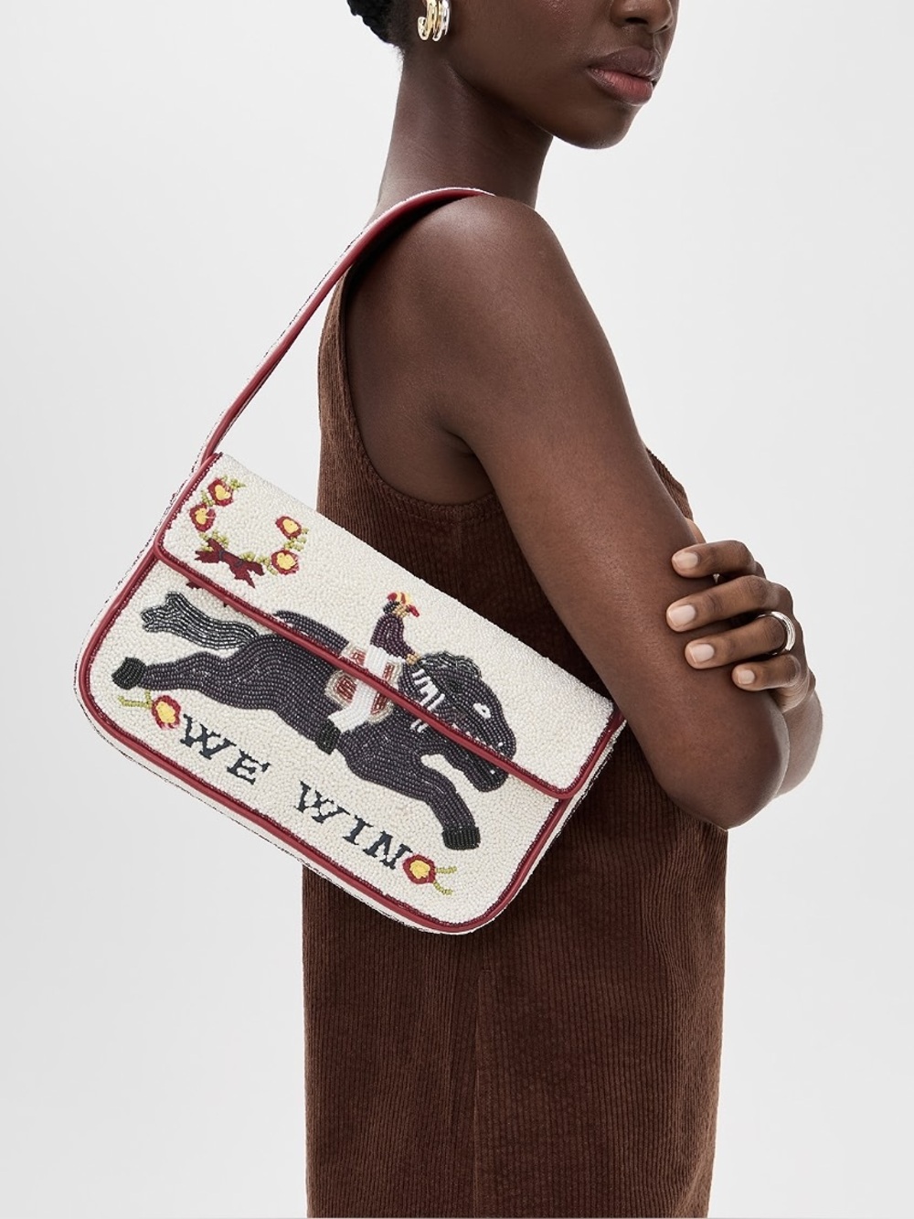 STAUD Tommy Beaded Bag